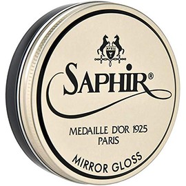 SAPHIR Medaille d’Or Mirror Gloss - Natural Wax Polish for Leather Shoes & Boots - Black