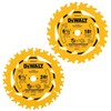 DEWALT 6-1/2 in. 18T and 24T Circular Saw Blade 2-Pack