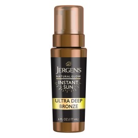 Jergens Natural Glow Instant Sun Ultra Deep Tanning Mousse 6 Fl Oz Streak Free