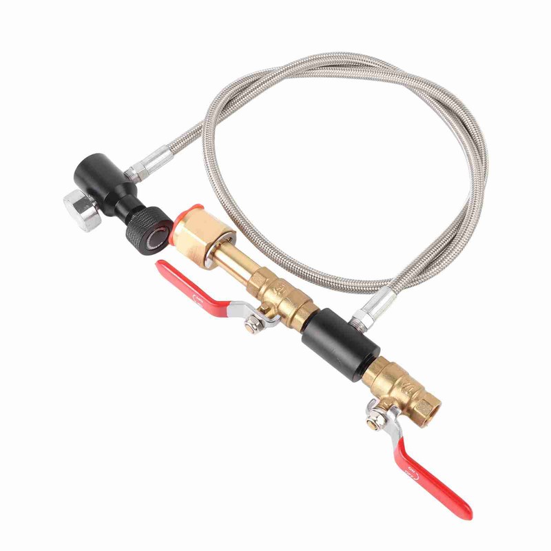 CGA‑320 CO2 Cylinder Refill Adapter with Hose For Filling Soda