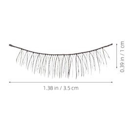 Healeved 10pairs Natural Handmade False Eyelashes for Voluminous Makeup Soft Flexible Fibers for Easy Application Reusable and Suitable for Professional Home Use
