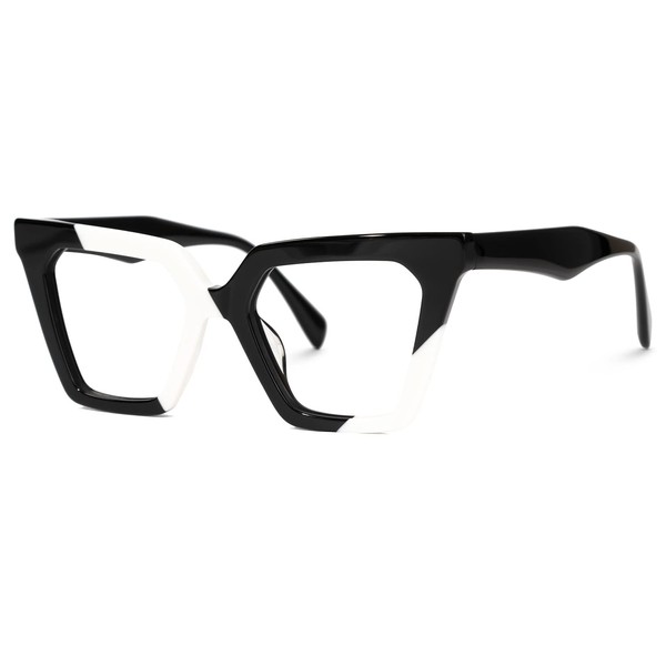 VOOGLAM Cateye Clear Lens Glasses for Women Fashion Frame Non-Prescription