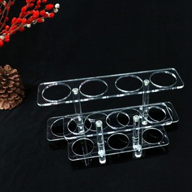 ERMMZHZW Lightsaber Display Stand,Acrylic Multi-Hole Tabletop Lightsaber Holder,Can hold 7 lightsabers at the same time, for lightsaber display and organization (black)