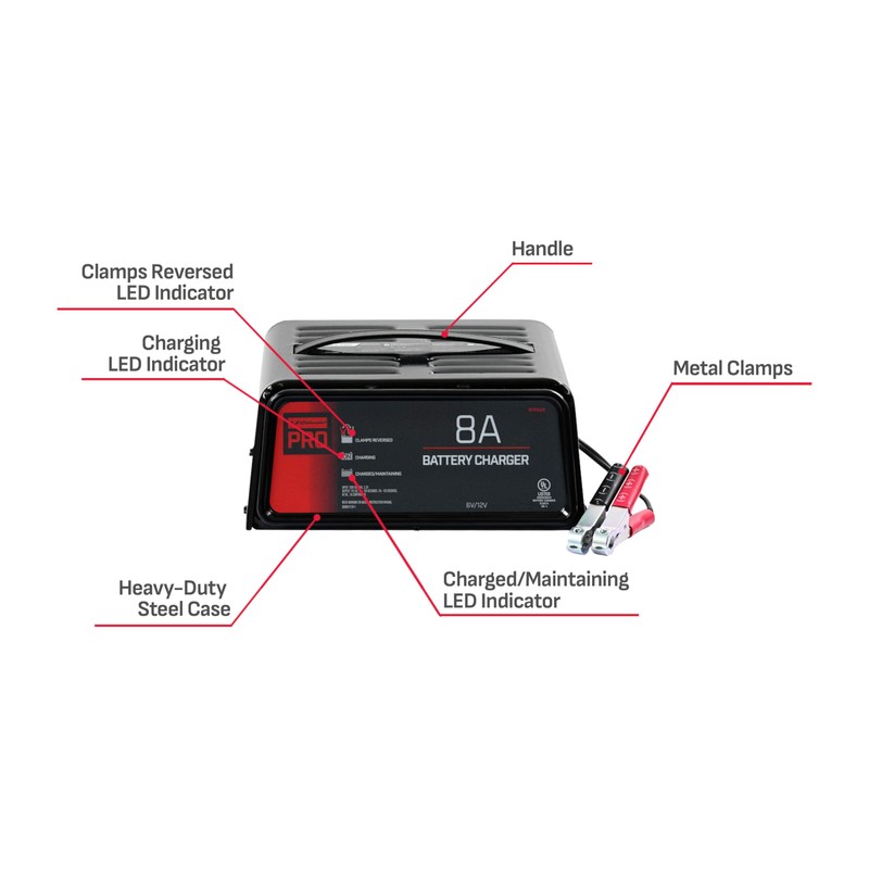 Schumacher Electric Battery Charger and Maintainer, SPR1628, 3-in-1, Fully Automatic,