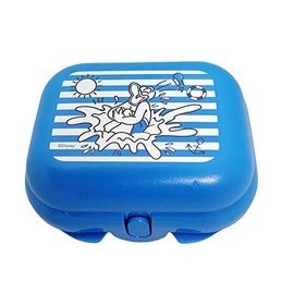 Tupperware Twin to Go Size 1 Donald Duck Blue Tin for Bread Snack Snack Box Lunch Box