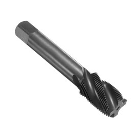 sourcing map Spiral Flute Thread Taps M22 x 1.5 H2 Metric Machine Threading Tap Bit, Nitrided Coated Screw Tapping Repair Tool, M2 High-Speed Steel (HSS)