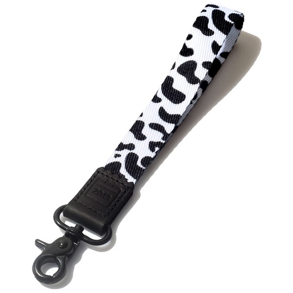 DQL cow keychains for women, wristlet key fob, car key