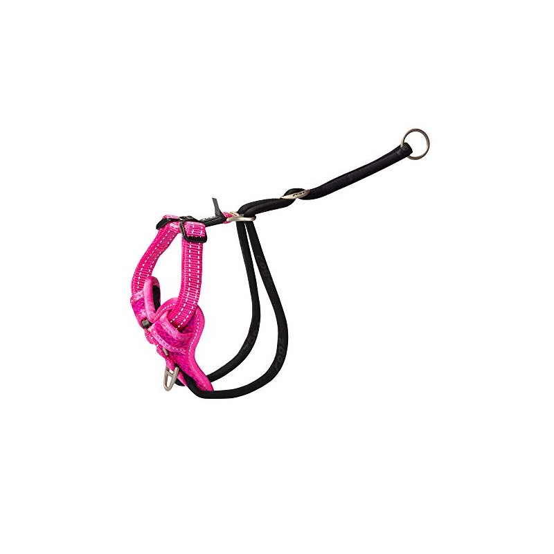 Rogz Stop Pull Dog Harness Reflective Classic Medium Pink