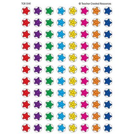 Teacher Created Resources Mini Stickers Valu Pack, Smiley Stars (5141)