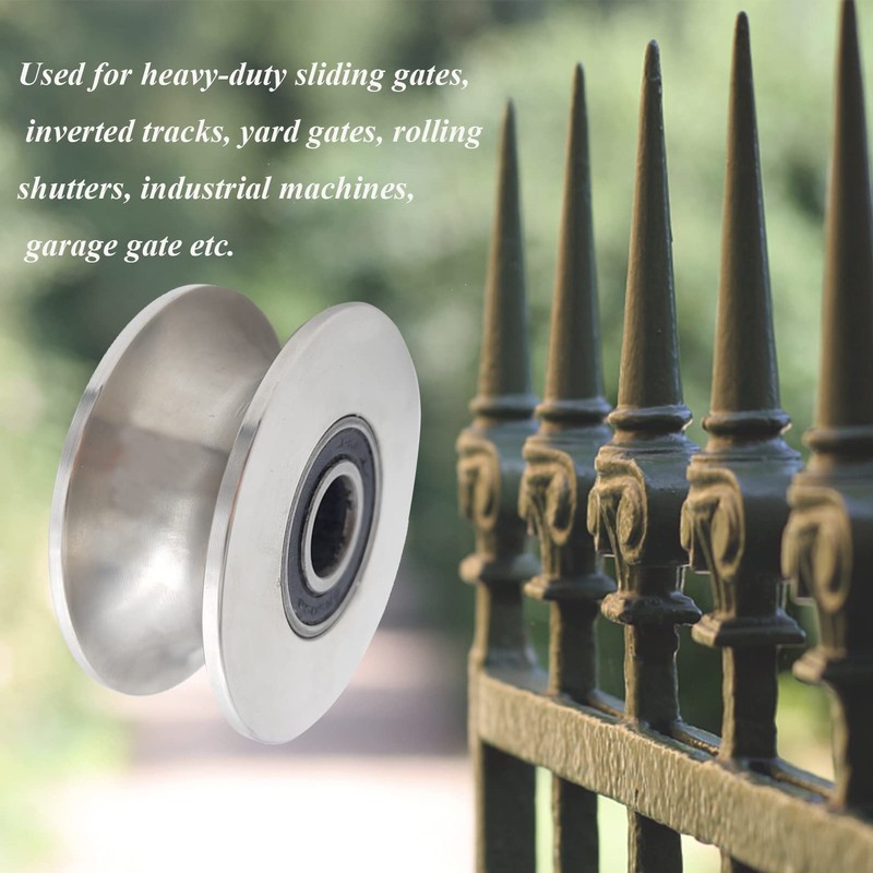 3in U Groove Wheel Stainless Steel Rolling Gate Wheels Slide