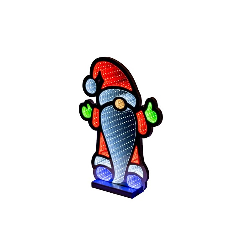 Star-Max LED Gnome Infinity Effect, Christmas Decoration for Indoor Use,