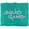 Squid Game Aqua Logo Silky Touch Cuddly Blanket, Optimal Soft,