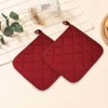 Pot Holder Set of 2, Extra Soft, Washable and Recycled,