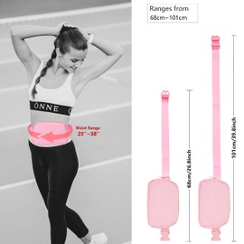 Fanny Packs for Girls Kids Yoga Women Slim Women, Crossbody Fanny Pack with Adjustable Strap Mini Belt Bag Fashion Waist Pack Fits Running Jogging Work Out Travel Light Pink M101