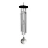 Woodstock Chimes Wind Chimes, Wood, Silver, 16"
