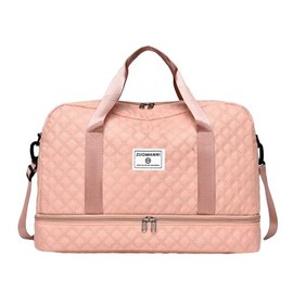 Travel Duffle Bag,Weekender Bags for Women with Shoe Compartment，Carry on Overnight Bag ,Gym Duffel Bag, Hospital Bags for Labor and Delivery:_PINK