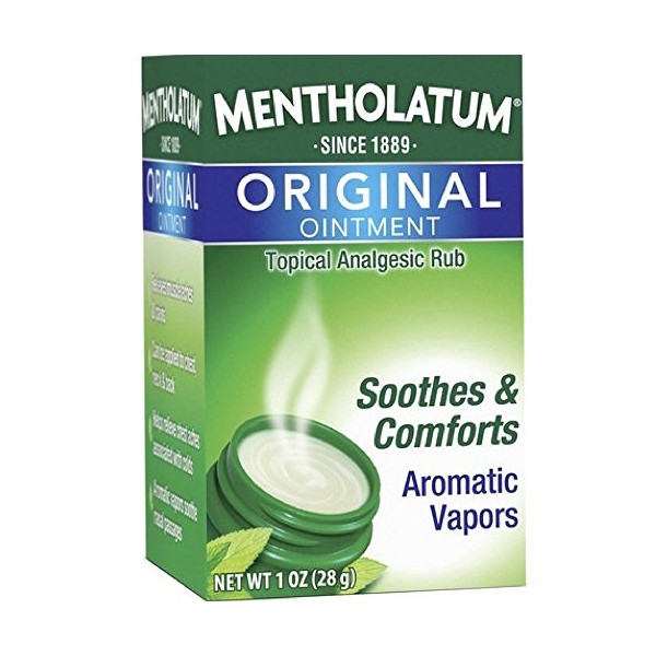 Mentholatum Original Ointment Soothing Relief, Aromatic Vapors - 1 oz (Pack of 3)