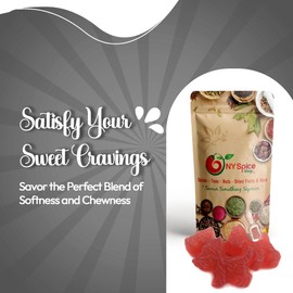 NY SPICE SHOP Licorice Candy - 8 Ounce Red Licorice Scottie Dogs - Strawberry Red Licorice - Australian Candy - Liquorice Candy - Bulk Licorice Old Fashioned Candy For Sweet Lovers