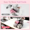 BQAN Clear Acrylic Desk Organizer with Swivel Drawer Drill and