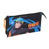 safta Naruto Pencil Case with Three Compartments for Kids, Ideal