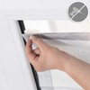 Roomy roof window sun protector with Haftfix suction cups, no