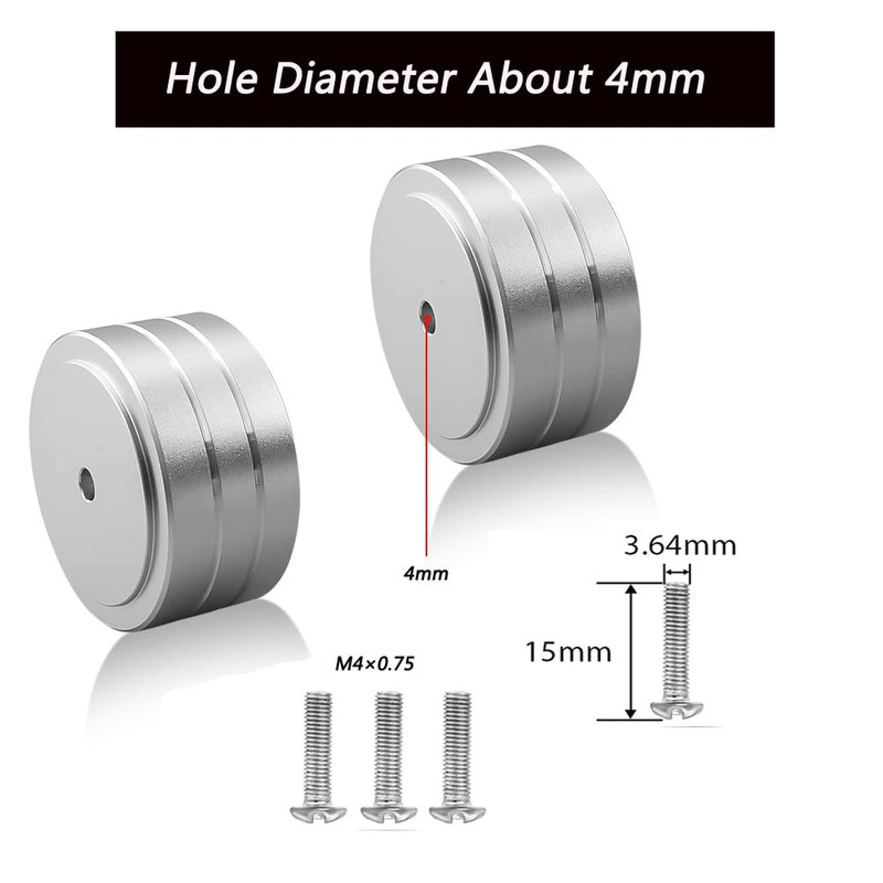 4 Sets High-End HiFi Aluminum Speaker Feet, Shock Base Pad