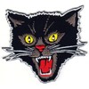 PatchClub Black Cat Patch Iron On/Sew On - Screaming Rockabilly