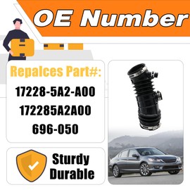 LEVANLIGHT Engine Air Intake Hose Compatible with Honda Accord 2.4L 2013-2017 Air Intake Duct Tube Boot Replaces# 17228-5A2-A00 172285A2A00