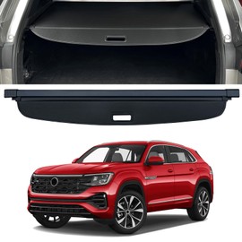 Retractable Trunk Cover Compatible with 2020-2025 2026 Volkswagen/VW Atlas Cross Sport Cargo Cover Rear Trunk Security Cover VW Atlas Cross Sport Accessories Privacy Screen Cover
