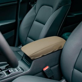 uxcell Car Center Console Armrest Cover Protector Neoprene Fabric for Nissan Altima 2013-2017 Dark Brown