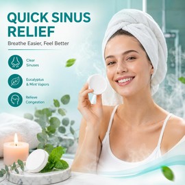 30 Pack Shower Steamers Aromatherapy, Eucalyptus Mint Shower Bombs for Men