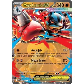 Pokemon - Mega Lucario ex - 077/132 - ME01: Mega Evolución (MEG) - Doble Raro - Tarjeta individual