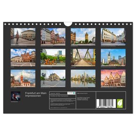 Frankfurt am Main Impressions (Wall Calendar 2026 DIN A4 Landscape), CALVENDO Monthly Calendar