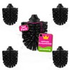 Toilet brush head black, Ø 73 mm, M12 internal thread,