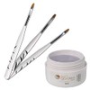 UV Aufbau Gel Thick - Clear 30ml inkl. 3 tlg. Pinselset