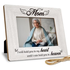 Memorial For Loss Of Mother Picture Frame, Bereavement Gifts For Mom, Sympathy Gifts For Loss Of Stepmom, Funeral Gifts, Condolence Gifts For Loss Of Mother In Law, Memory Mom Picture Frame Fits 4x6”