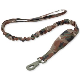 f-min Dog Leash Nylon x Approx. 37.4 - 55.1 inches (95 - 140 cm) (Flat Size) Walk Leash For Medium / Large Dogs, Elastic Dog Leads (Camouflage)