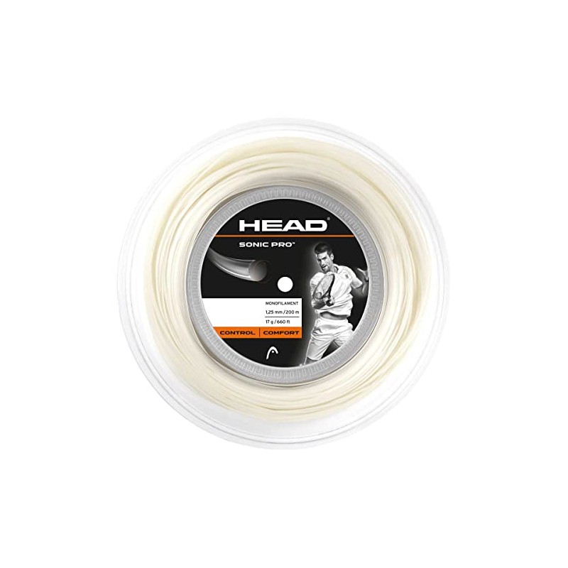 HEAD Unisex's Sonic Pro Reel Racquet String-Multi-Colour/White, Size 16