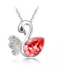 Veraly Conjunto Collar De Cisne Y Aretes Cristal Austriaco Full