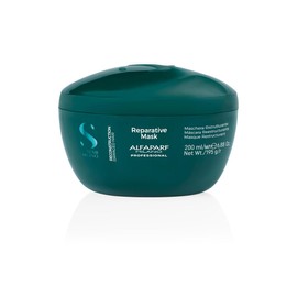 Alfaparf Milano Semi Di Lino Máscara reparadora de reconstrucción para cabello dañado, sin sulfatos, seguro para cabello tratado con color, sin SLS, p