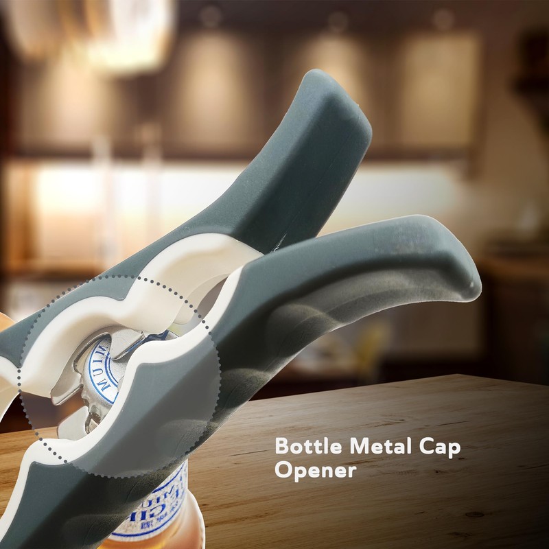 Straame 7-in-1 Jar Opener, Effortless Bottle Opener and Ring Pull