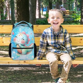 COOPASIA School Bag for Girls - Dinosaur Backpack for Kids Child - Cute Back to School Gifts - 17 Inch Toddler Bookbag Essentials for Elementary Kindergarten