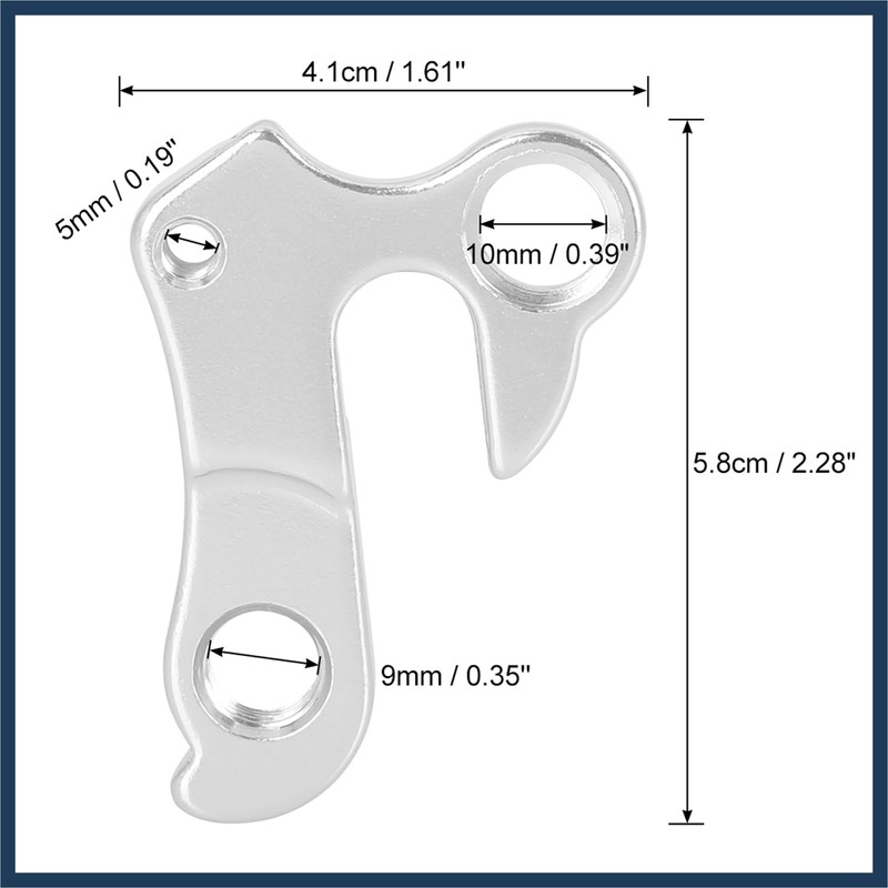 INFINAUTO Bicycle Tail Hook Rear Derailleur Hanger Frame Gear Hook