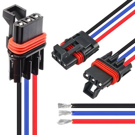 6 Pack Polaris Pulse Power Plug Connectors – Compatible with Polaris Pulse Bar Wiring Harness for RZR General XP 1000 2018–2025