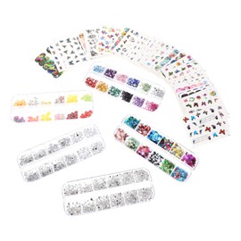 BIUDECO Nail Butterfly Watermark Sticker Nail Art Decals Women Manicure Accessory