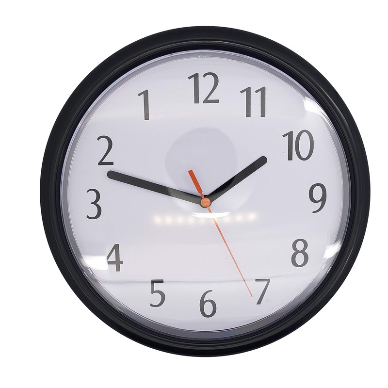 Zugar Land Funny Black Backwards Joke Wall Clock (9") Large