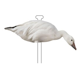 Higdon Outdoors Flats Snow & Blue Goose Standard Silhouette Waterfowl Decoy, 12-Pack