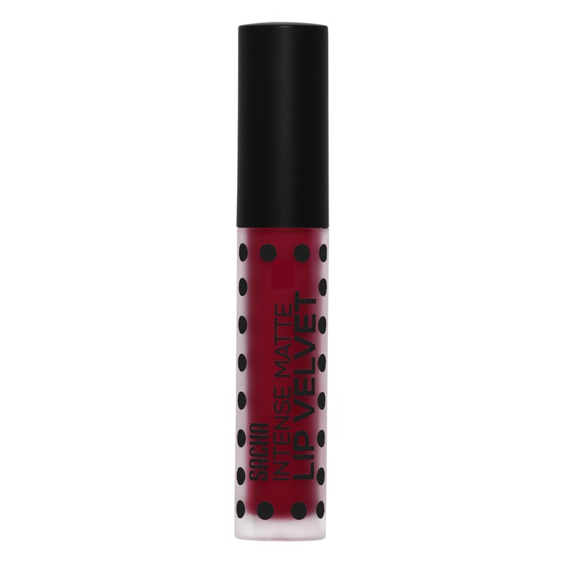 Sacha Cosmetics Intense Matte Lip Velvet Liquid Lipstick, Long-Lasting Velvet