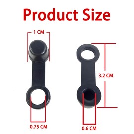 JNNJ Pack of 4 Rubber Brake Bleeder Dust Cover, Bleeding Screw Dust Cap, Black Brake Screw Caps, Matching Rubber Dust Protection, Brake Bleeder Screw Caps
