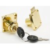 Jiozermi 2 Packs Drawer Lock with Keys, Desktop Lock with